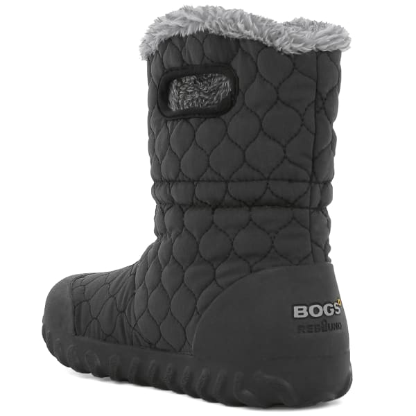 BOGS Women's B-Moc Quilted Puff Insulated Boots, Black