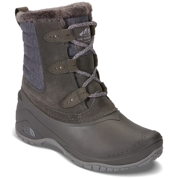 THE NORTH FACE Women's Shellista II Shorty Insulated Waterproof Winter Boots, Dark Gull Grey/Cloud Grey