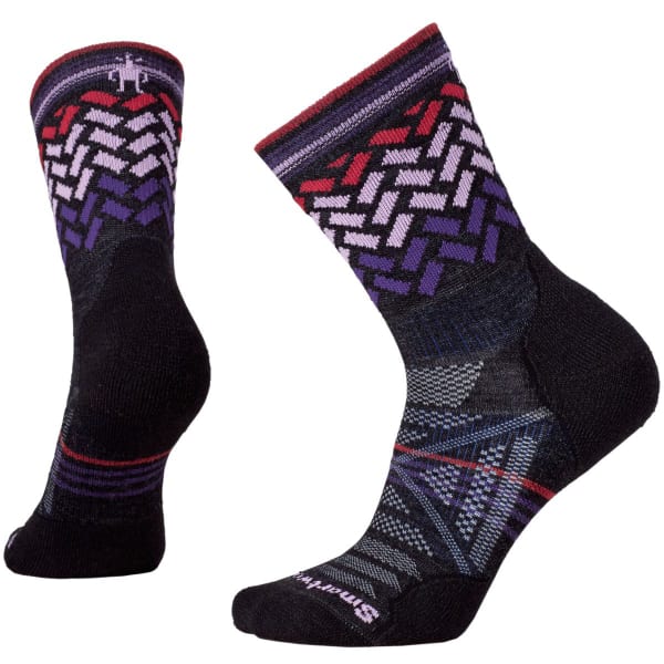 SMARTWOOL Women's PhD Outdoor Light Patterned Mid Crew Socks