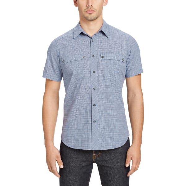 NAU Men's Iota Plaid Short-Sleeve Shirt