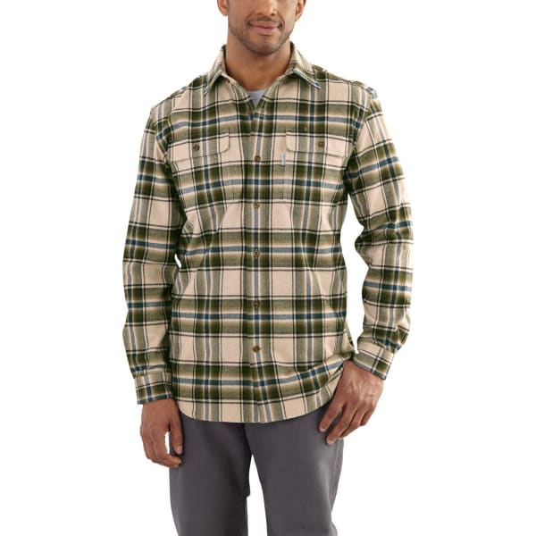 CARHARTT Men's Hubbard Plaid Long-Sleeve Shirt