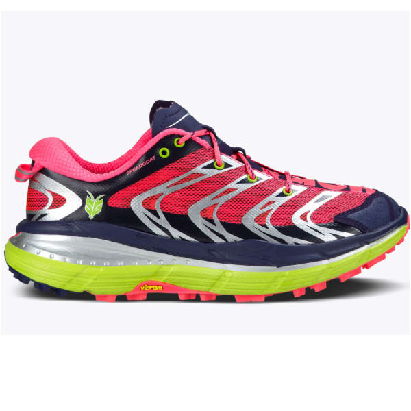 HOKA ONE ONE Women's Speedgoat Trail Running Shoes, Astral Aura/Neon Pink