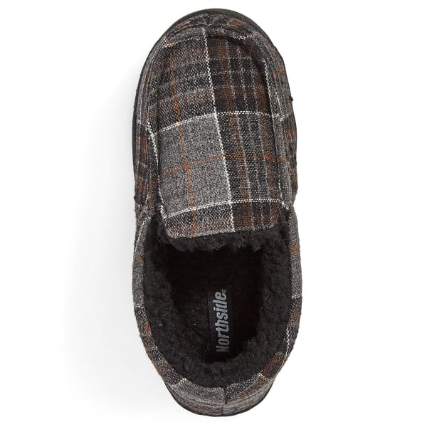 NORTHSIDE Boys' Buckaroo Lined Plaid Slippers