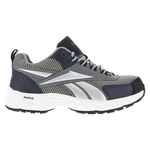 REEBOK WORK Men's Kenoy Steel Toe Cross Trainer Shoes, Gray/ Navy, Medium Width