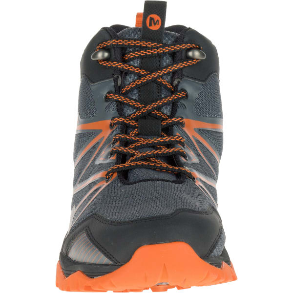 MERRELL Men's Capra Rise Mid Waterproof Hiking Shoes, Castle Rock
