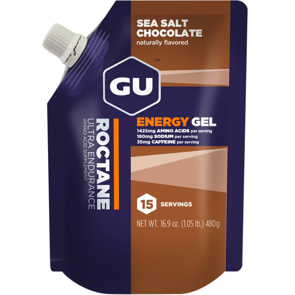 GU Roctane Sea Salt Chocolate Energy Gels, 15 Serving Pack