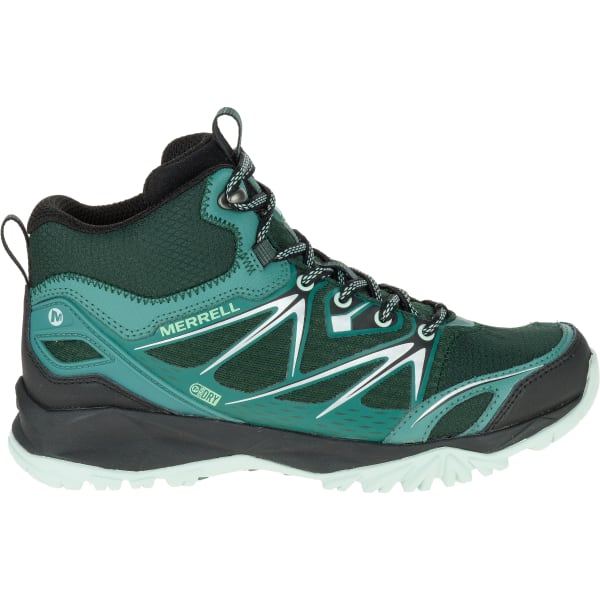 MERRELL Women's Capra Bolt Waterproof Mid, Pine Grove