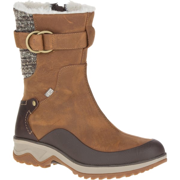 MERRELL Women's Eventyr Mid North Waterproof Winter Boot, Merrell Tan