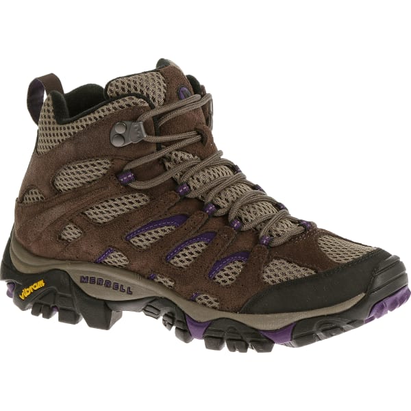 MERRELL Women's Moab Ventilator Mid, Bracken/Purple, Wide