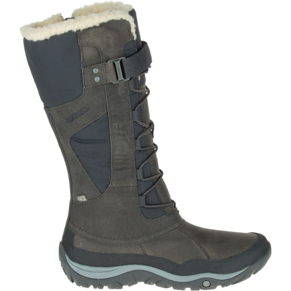 MERRELL Women's Murren Tall Waterproof Winter Boots, Pewter