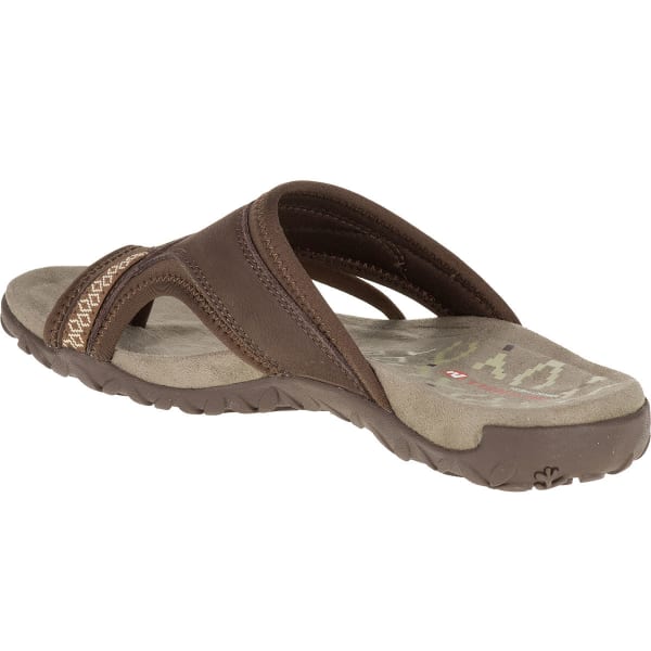 MERRELL Women's Terran Post II Sandals, Dark Earth