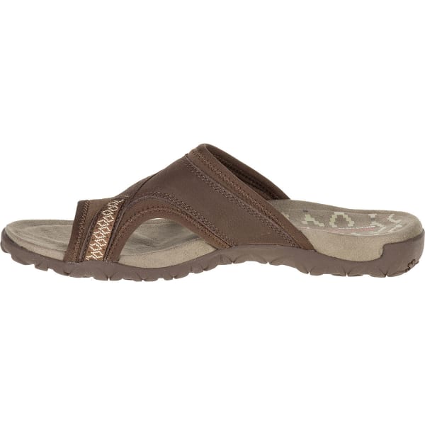 MERRELL Women's Terran Post II Sandals, Dark Earth