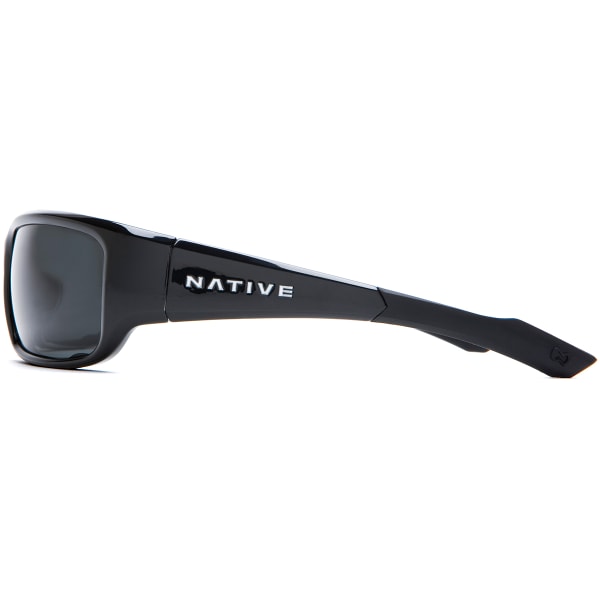 NATIVE EYEWEAR Bolder Sunglasses, Iron/Gray