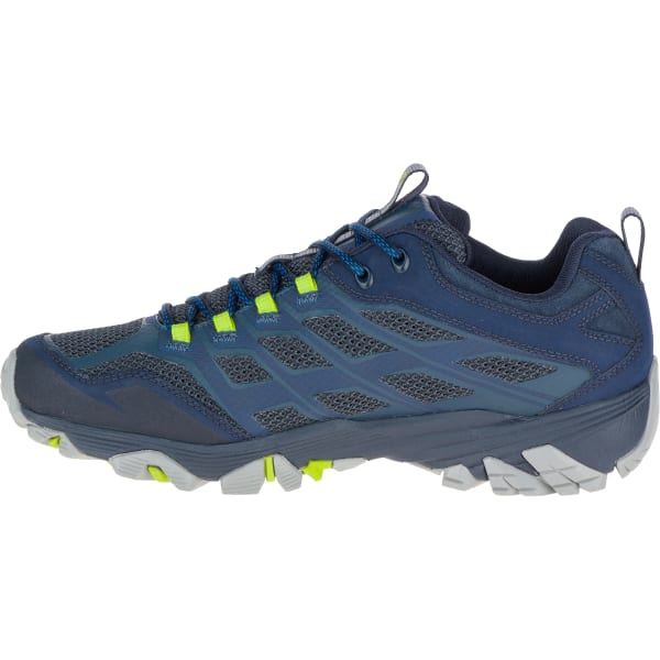 MERRELL Men's Moab FST Waterproof Wide Sneaker, Navy