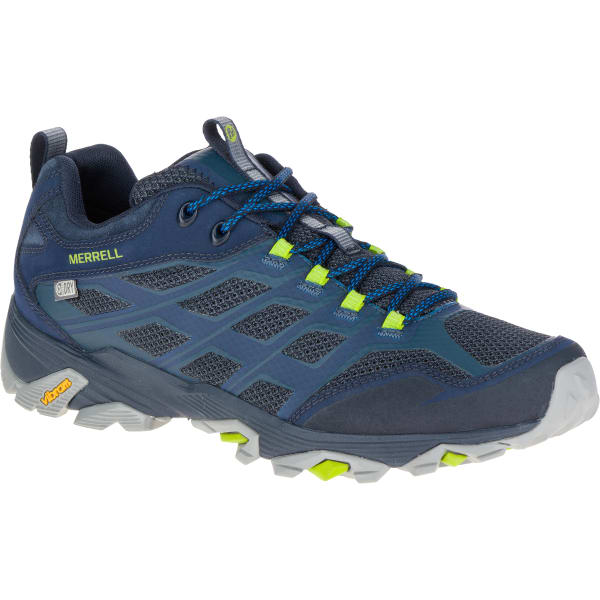 MERRELL Men's Moab FST Waterproof Wide Sneaker, Navy