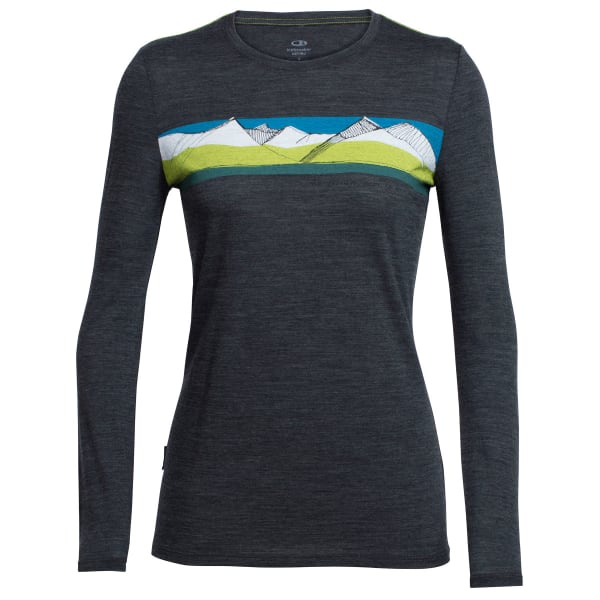 ICEBREAKER Women's Tech Lite Long-Sleeve Crewe, South Alps