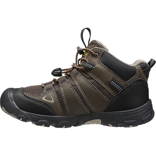 KEEN Kids' Oakridge Mid Waterproof Boots, Brown/Brindle