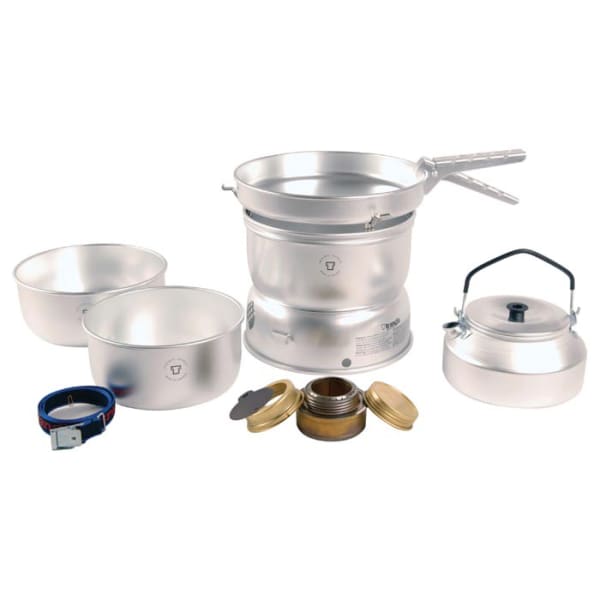 TRANGIA 25-2 Ultralight Alcohol Stove Kit with Kettle and Windshields