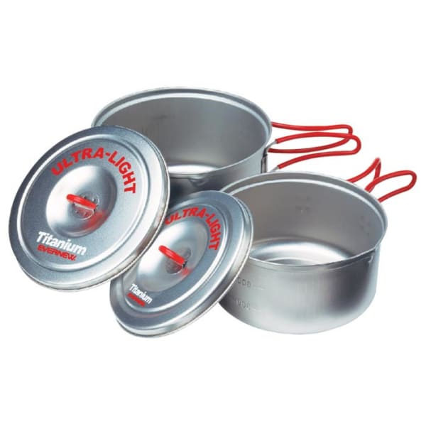 EVERNEW Titanium Ultra-Light Medium Pot Set