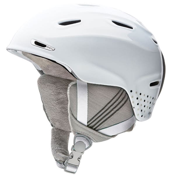 SMITH Women's Arrival Snow Helmet, White Dots