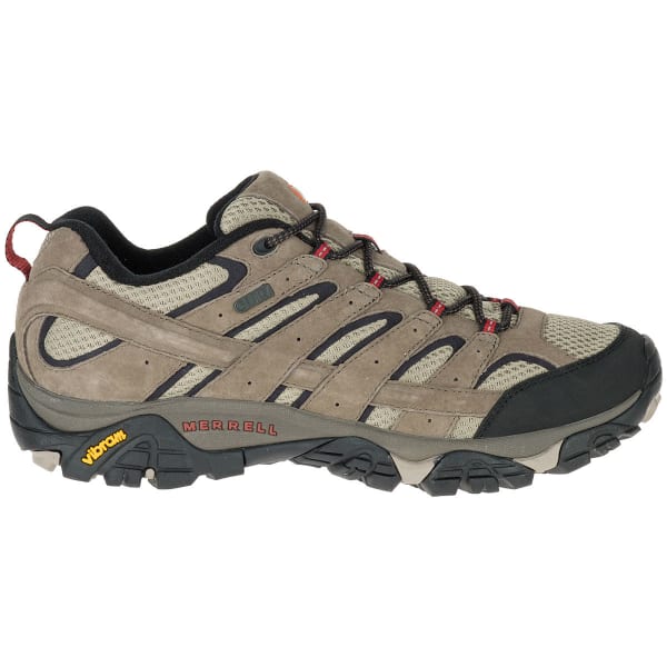 MERRELL Men's Moab 2 Waterproof Low Hiking Shoes, Bark Brown