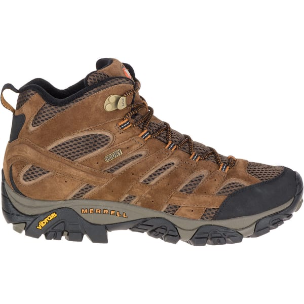 MERRELL Men's Moab 2 Mid Waterproof Hiking Boots, Earth