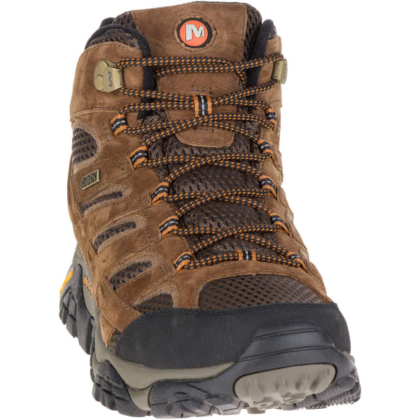 MERRELL Men's Moab 2 Mid Waterproof Hiking Boots, Earth