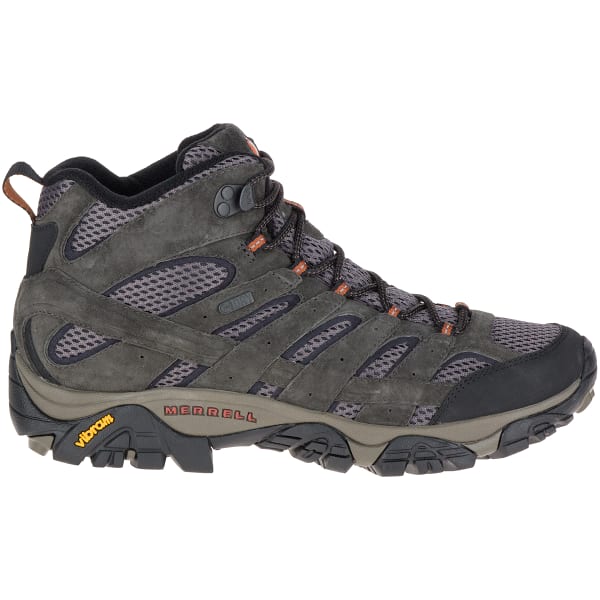 MERRELL Men's Moab 2 Mid Waterproof Hiking Boots, Beluga