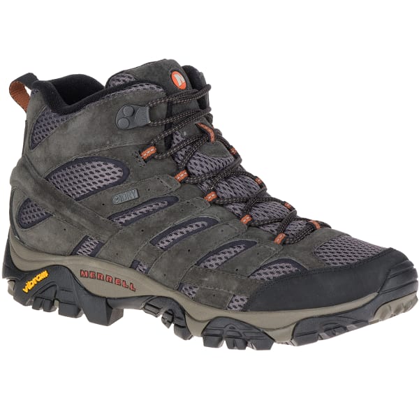 MERRELL Men's Moab 2 Mid Waterproof Hiking Boots, Beluga