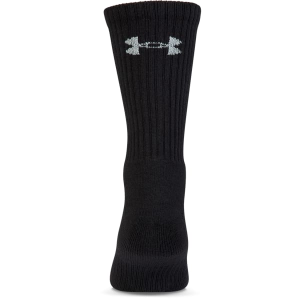UNDER ARMOUR Boys' Charged Cotton Crew Socks, 6 Pack