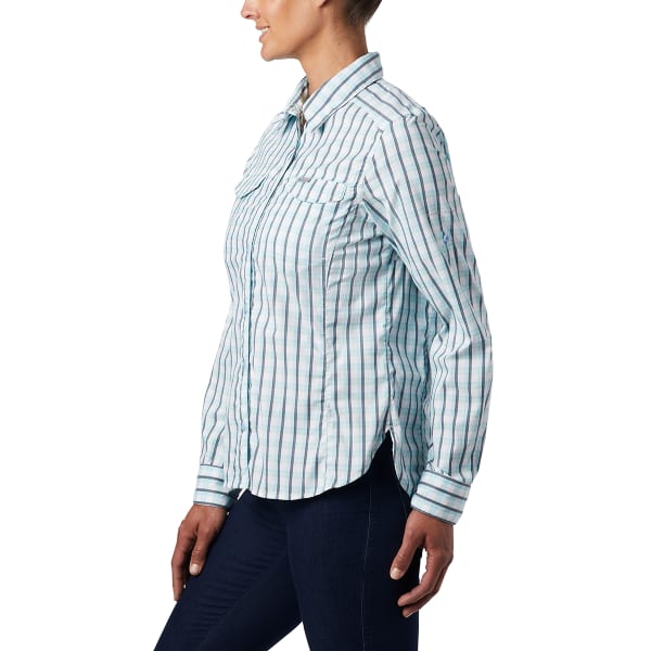 COLUMBIA Women's Silver Ridge Lite Plaid Long-Sleeve Shirt