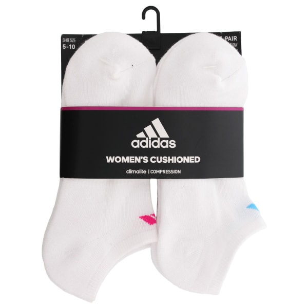 ADIDAS Women's No Show Socks, 6 Pack