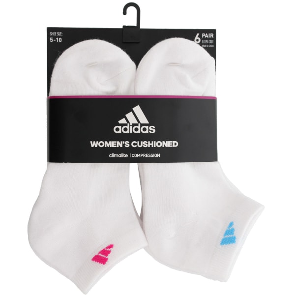 ADIDAS Women's Low Cut Socks, 6 Pack