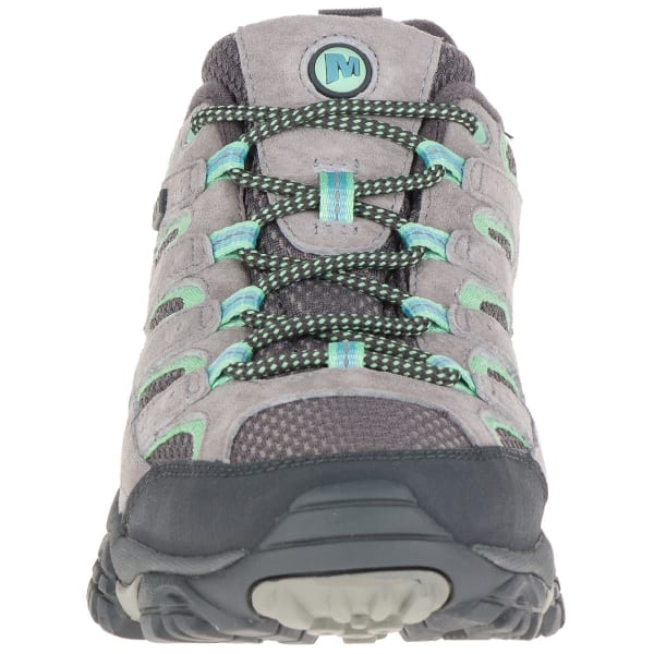 MERRELL Women's Moab 2 Low Waterproof Hiking Shoes, Drizzle/Mint