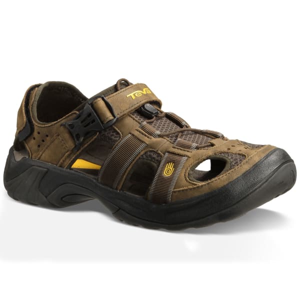 TEVA Men's Omnium Leather Sandals, Brown