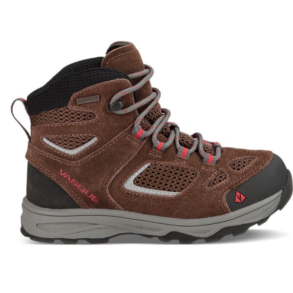 VASQUE Kids' Breeze III UltraDry Hiking Boots, Slate Brown/Chili Pepper