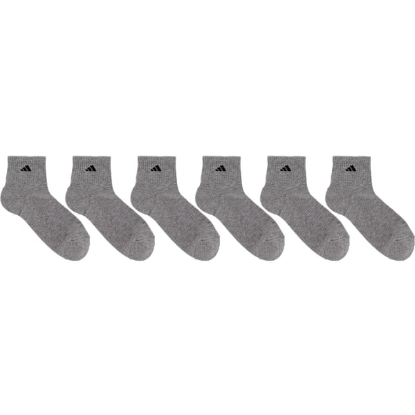 ADIDAS Men's Athletic Quarter Socks, 6 Pack