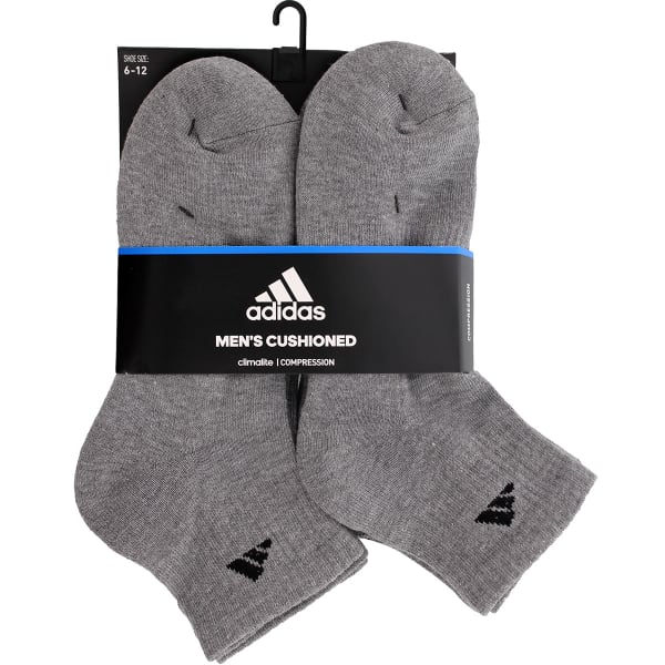 ADIDAS Men's Athletic Quarter Socks, 6 Pack