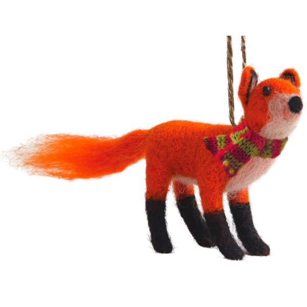 GSI OUTDOORS Felted Red Fox Ornament