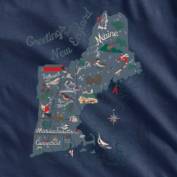 EMS Men's Visit New England Graphic Tee