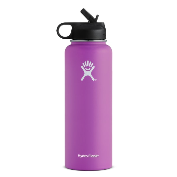 HYDRO FLASK 40 oz. Wide Mouth Water Bottle with Straw Lid