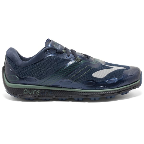 BROOKS Men's Puregrit 5 Trail Running Shoes, Dress Blues/Duck Green/Black