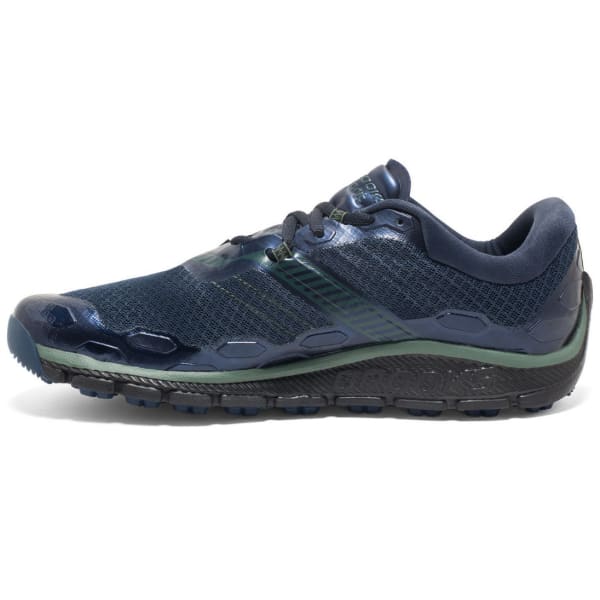 BROOKS Men's Puregrit 5 Trail Running Shoes, Dress Blues/Duck Green/Black