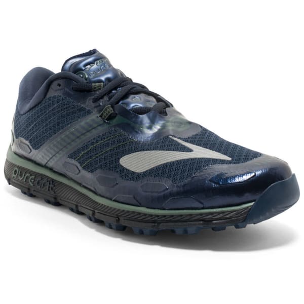 BROOKS Men's Puregrit 5 Trail Running Shoes, Dress Blues/Duck Green/Black