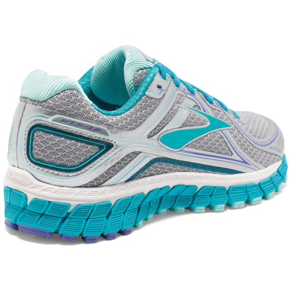 BROOKS Women's Adrenaline GTS 16 Running Shoes, Silver/Bluebird