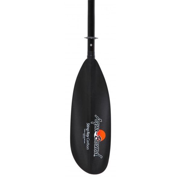 AQUA-BOUND Sting Ray Carbon Kayak Paddle, 4-Piece, Snap-Button