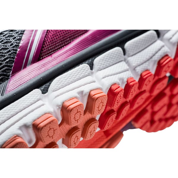 BROOKS Women's Adrenaline GTS 17 Running Shoes, Anthracite/Fuchsia