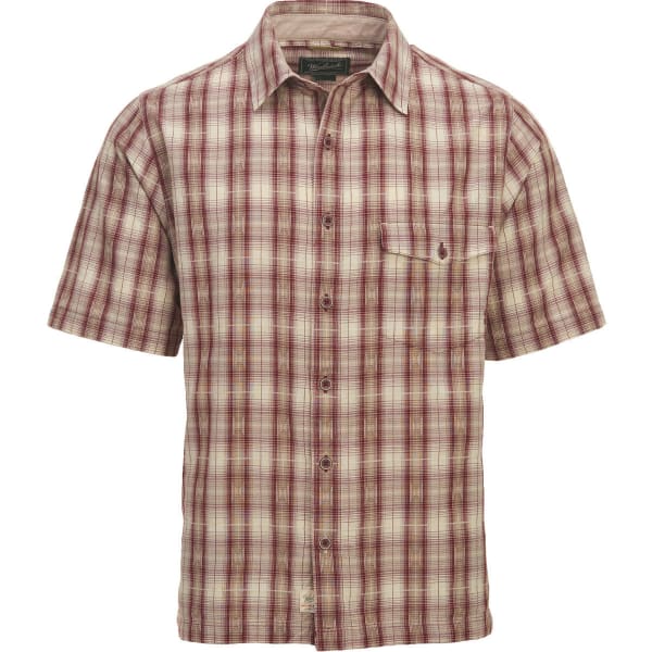 WOOLRICH Men's Overlook Dobby Eco Rich Plaid Short-Sleeve Shirt, Classic Fit