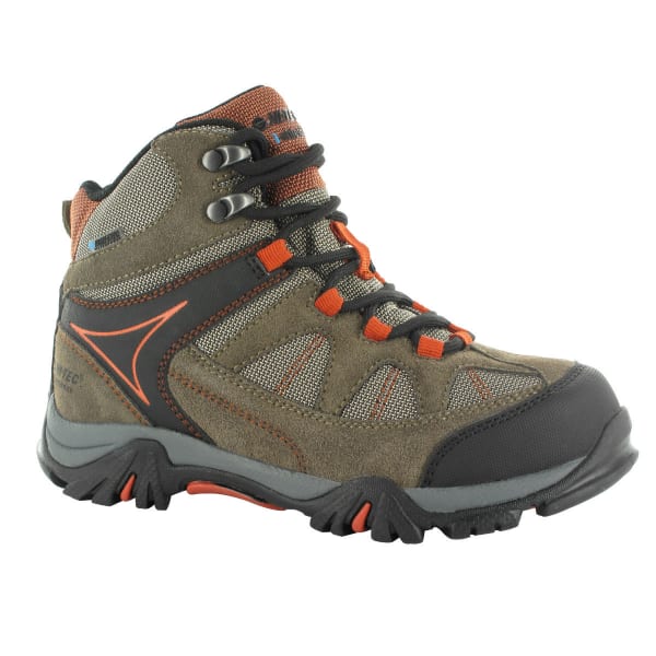 HI-TEC Boys' Altitude Lite I WP Boots, Smokey Brown/Taupe/Red Rock