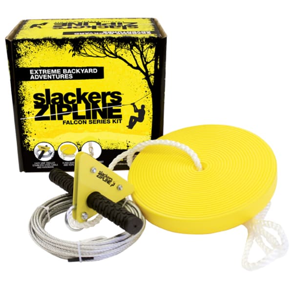 SLACKERS 40 ft. Zipline Falcon Series Kit with Seat